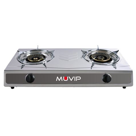 Cocina Gas Inox 2 Fuegos Serie Strong MUVIP