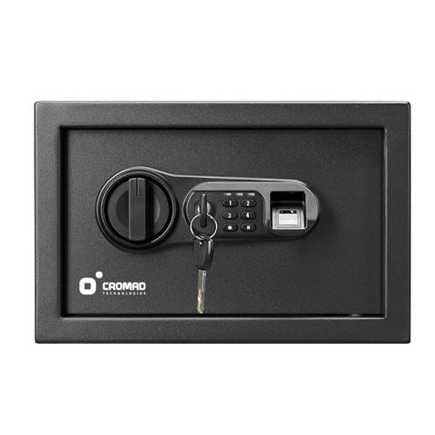 Caja Fuerte Electrónica con Detector de Huella 200x310x200mm CROMAD