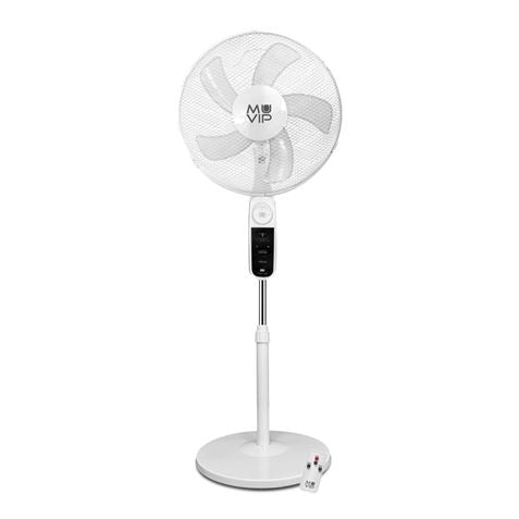 Ventilador de Pie Solar 40cm | Luz | USB | 12000mAh | 4 Velocidades