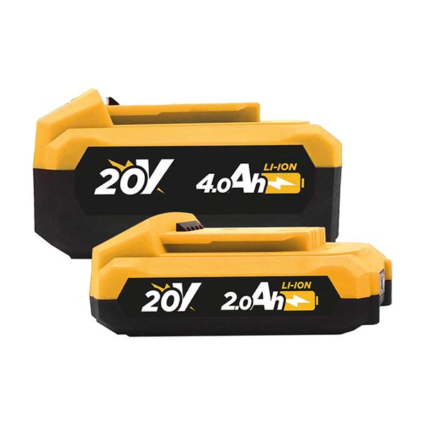 Pack 20V Taladro Percutor + Radial 115/125mm | Baterías 2Ah y 4Ah BLIM