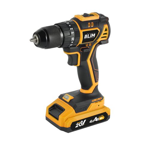 Pack 20V Taladro + Llave Impacto + Radial S/Carbones | 2 Baterías 4Ah BLIM