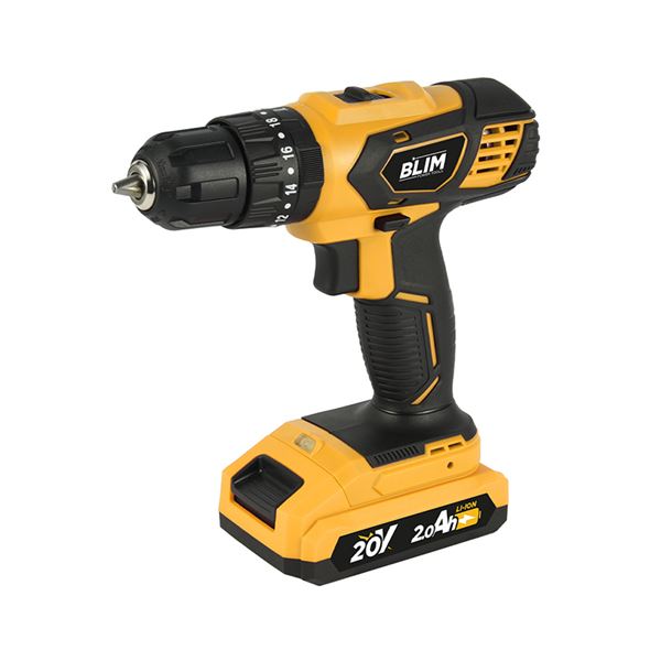 Pack 20V Taladro Percutor + Radial 115/125mm | Baterías 2Ah y 4Ah BLIM