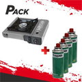 Pack Ahorro Cocina de Cartucho de Gas con Adaptador + 4 Cartuchos 227gr