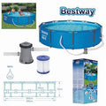Piscina Circular Mosaico + Bomba Filtro 366cm Diámetro x H76cm BESTWAY
