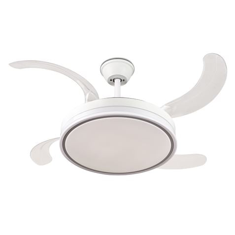 Ventilador de Techo con Aspas Retráctiles y Luz LED