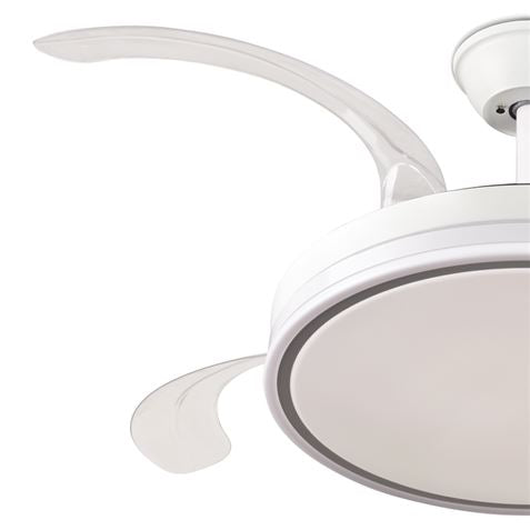 Ventilador de Techo con Aspas Retráctiles y Luz LED